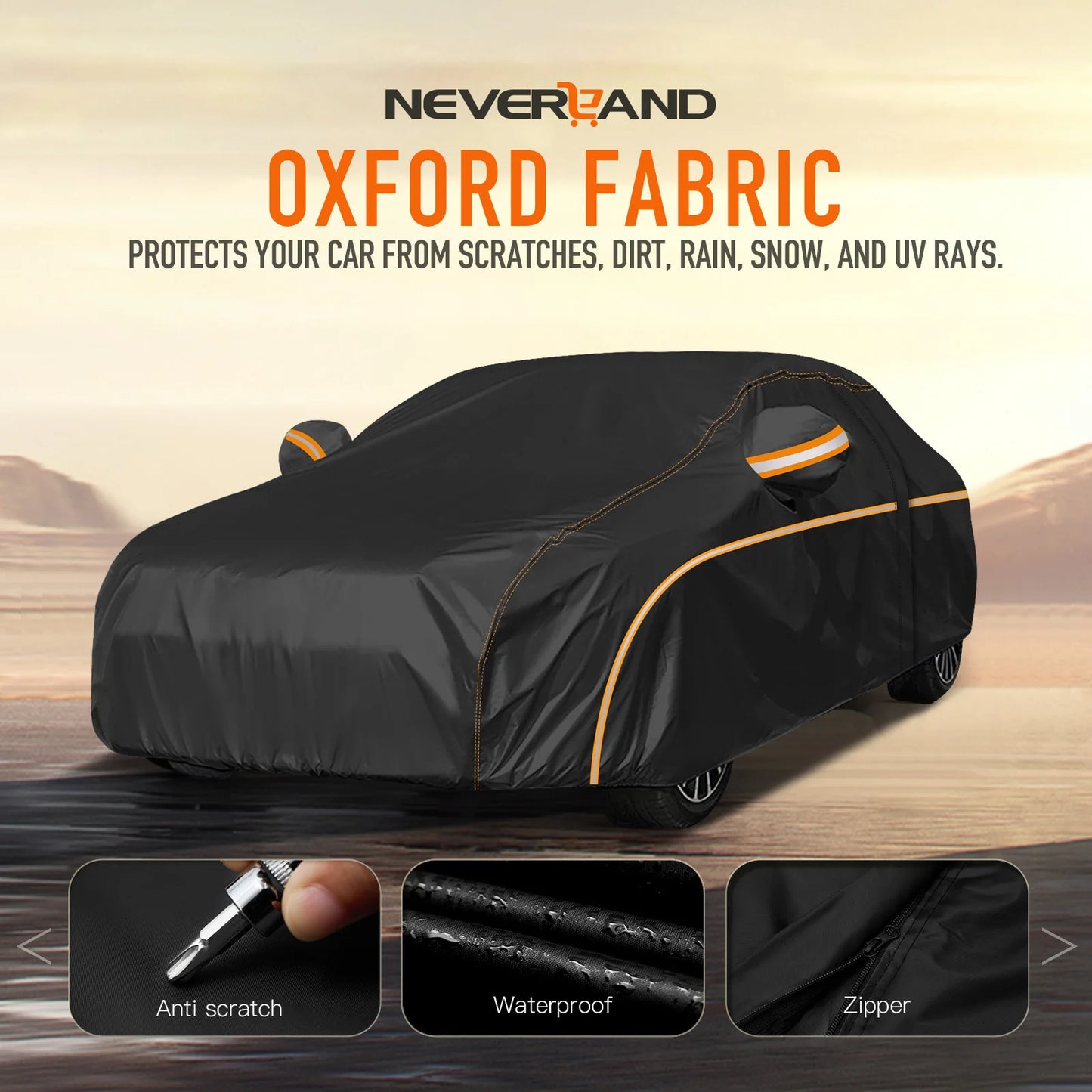 Car Cover Outdoor Waterproof UV Snow Dust Resistant Black 210D For For BMW 325i 328i Universal Auto Exterior Styling L/XL/XXL