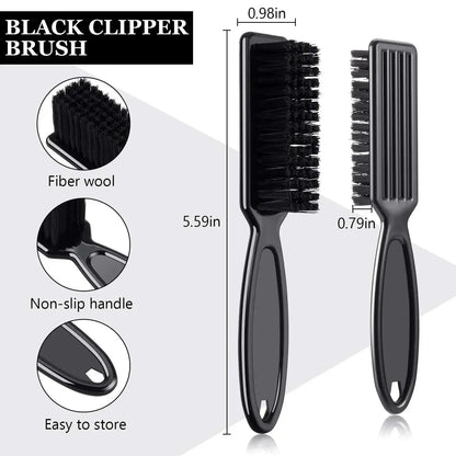 4pcs Professional Barbershop Tools Spray Bottle Comb Nylon Bristle Beard Brush Hair Cleaning Brush Salon Styling Accessories