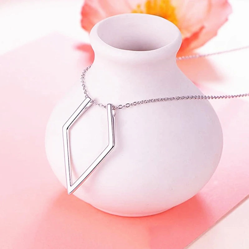 Ring Holder for Women - Necklace for Wedding & Engagement Rings – Minimalist Pendant, Gold & Silver Options